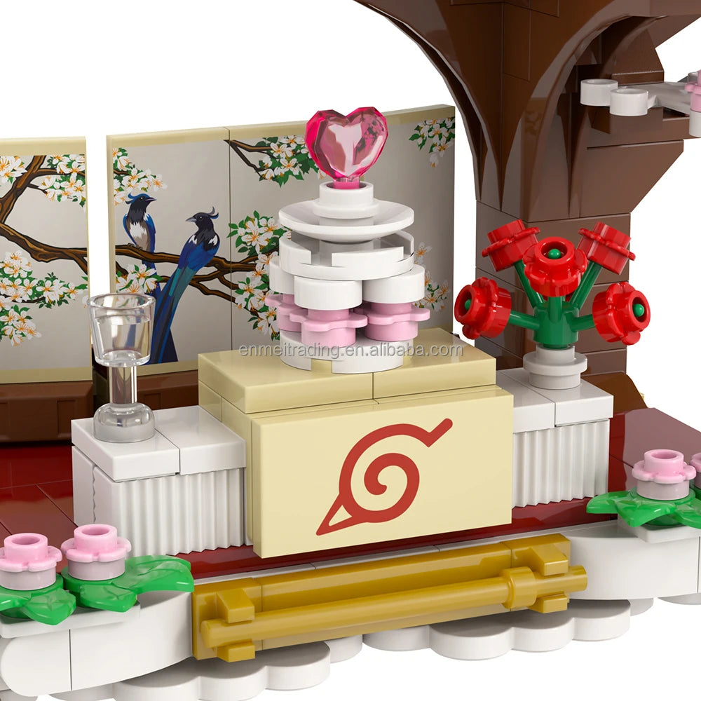 Scène de Mariage Japonaise en Blocs de Construction – Kit MOC DIY