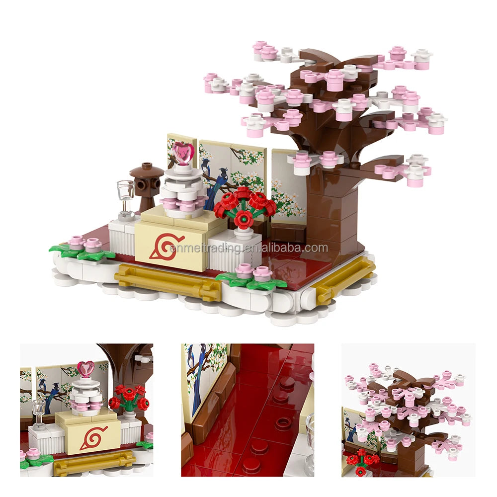 Scène de Mariage Japonaise en Blocs de Construction – Kit MOC DIY
