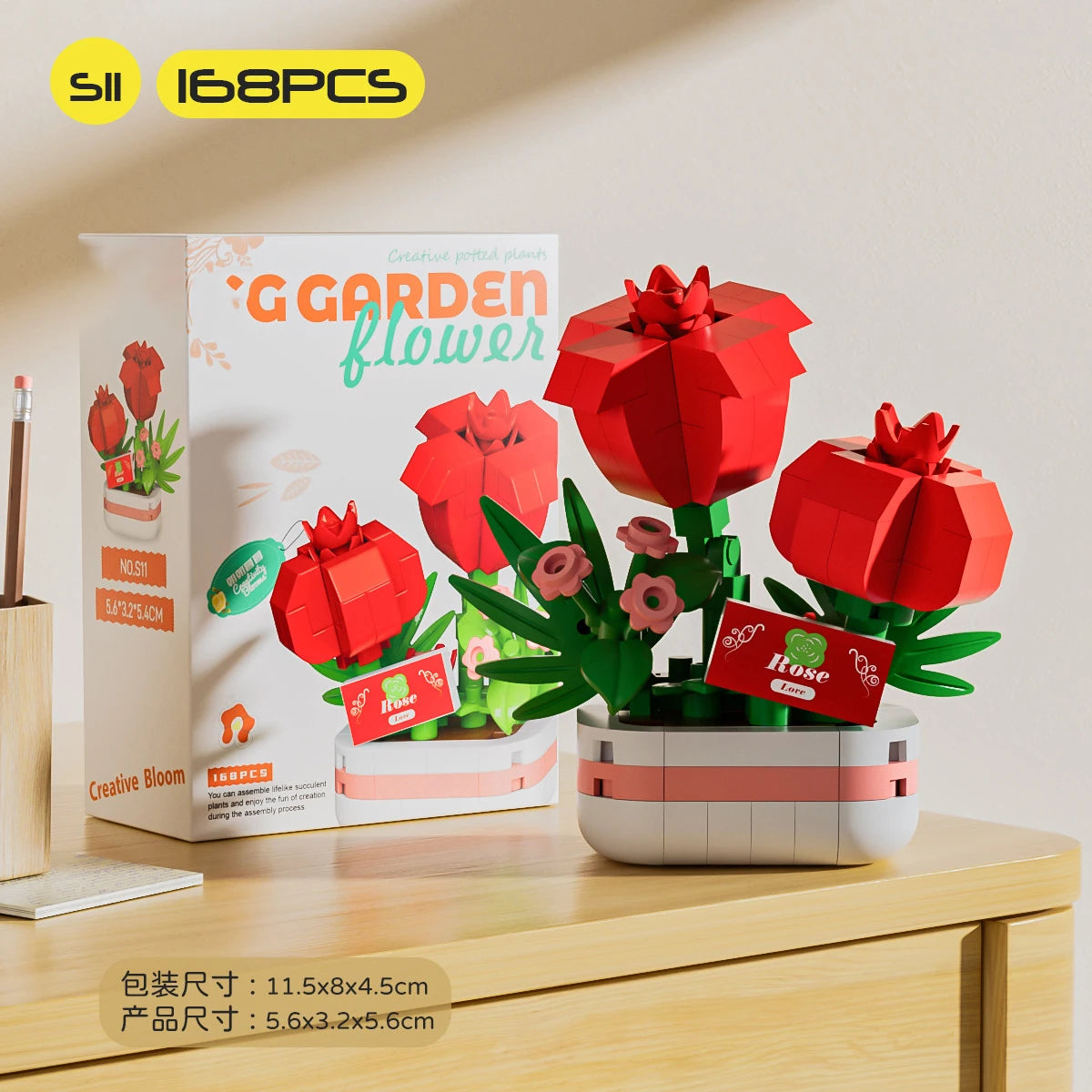 Bouquet de fleurs Micro particules blocs de construction - Fleurs Mini briques