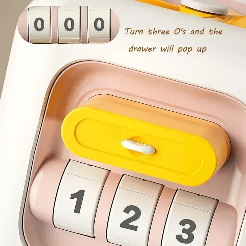 Jouet Éducatif Montessori 6 en 1 – Busy Board Sensoriel – Cube à Tiroir