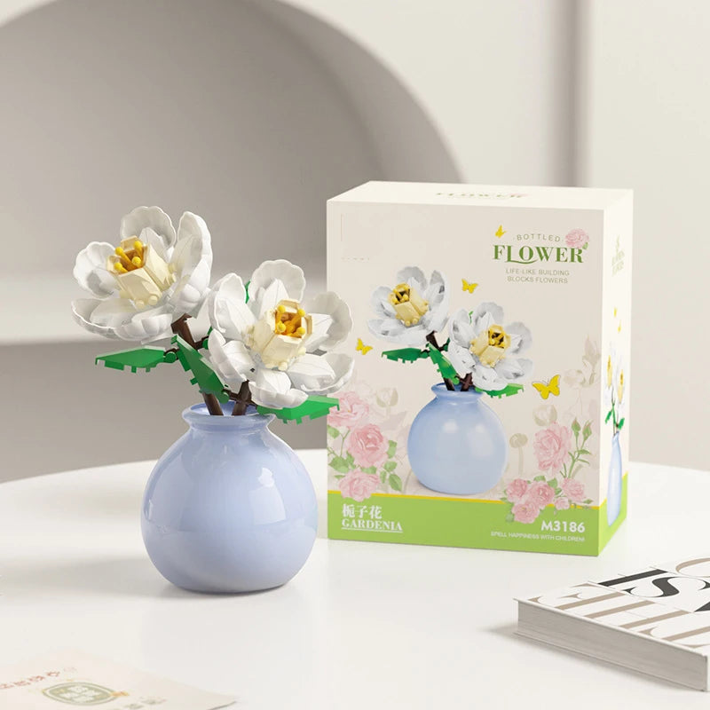 Bouquet de fleurs Micro particules blocs de construction - Fleurs Mini briques