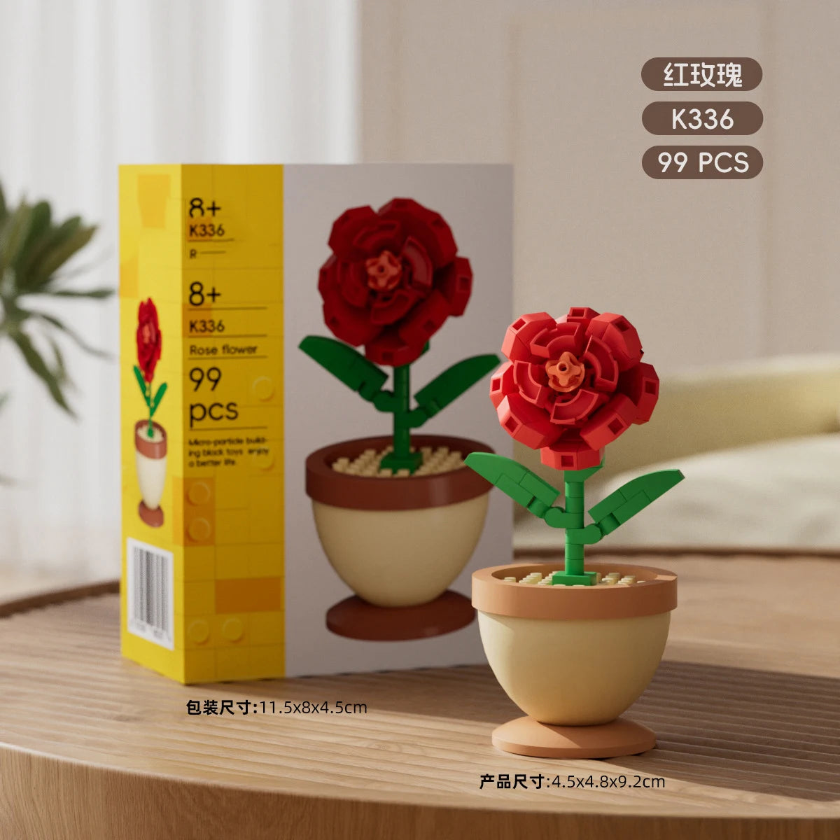 Bouquet de fleurs Micro particules blocs de construction - Fleurs Mini briques