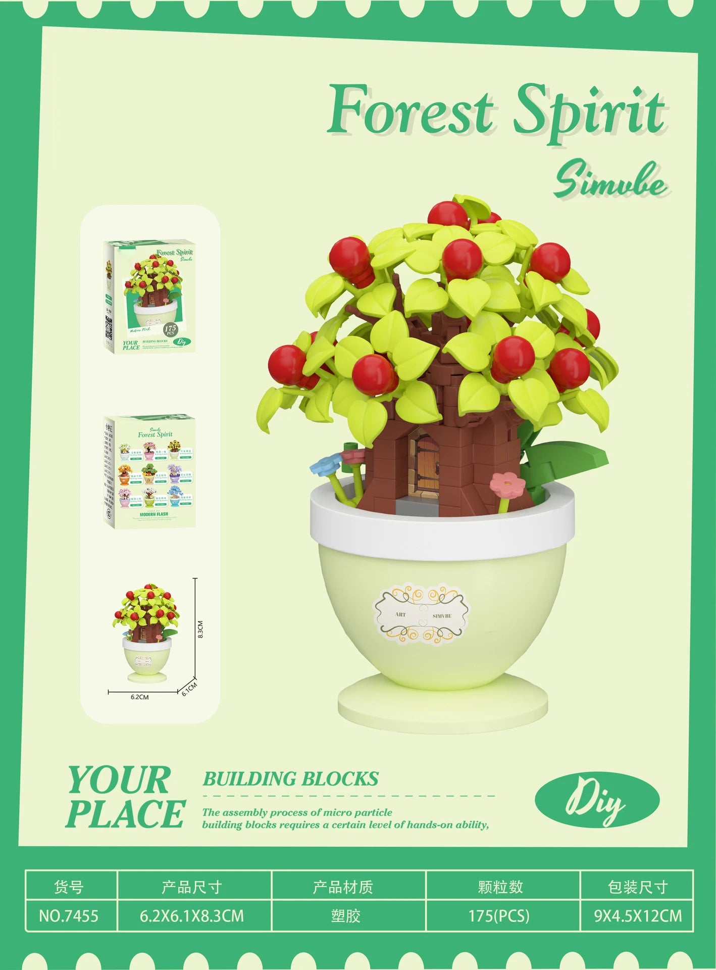 Bouquet de fleurs Micro particules blocs de construction - Fleurs Mini briques
