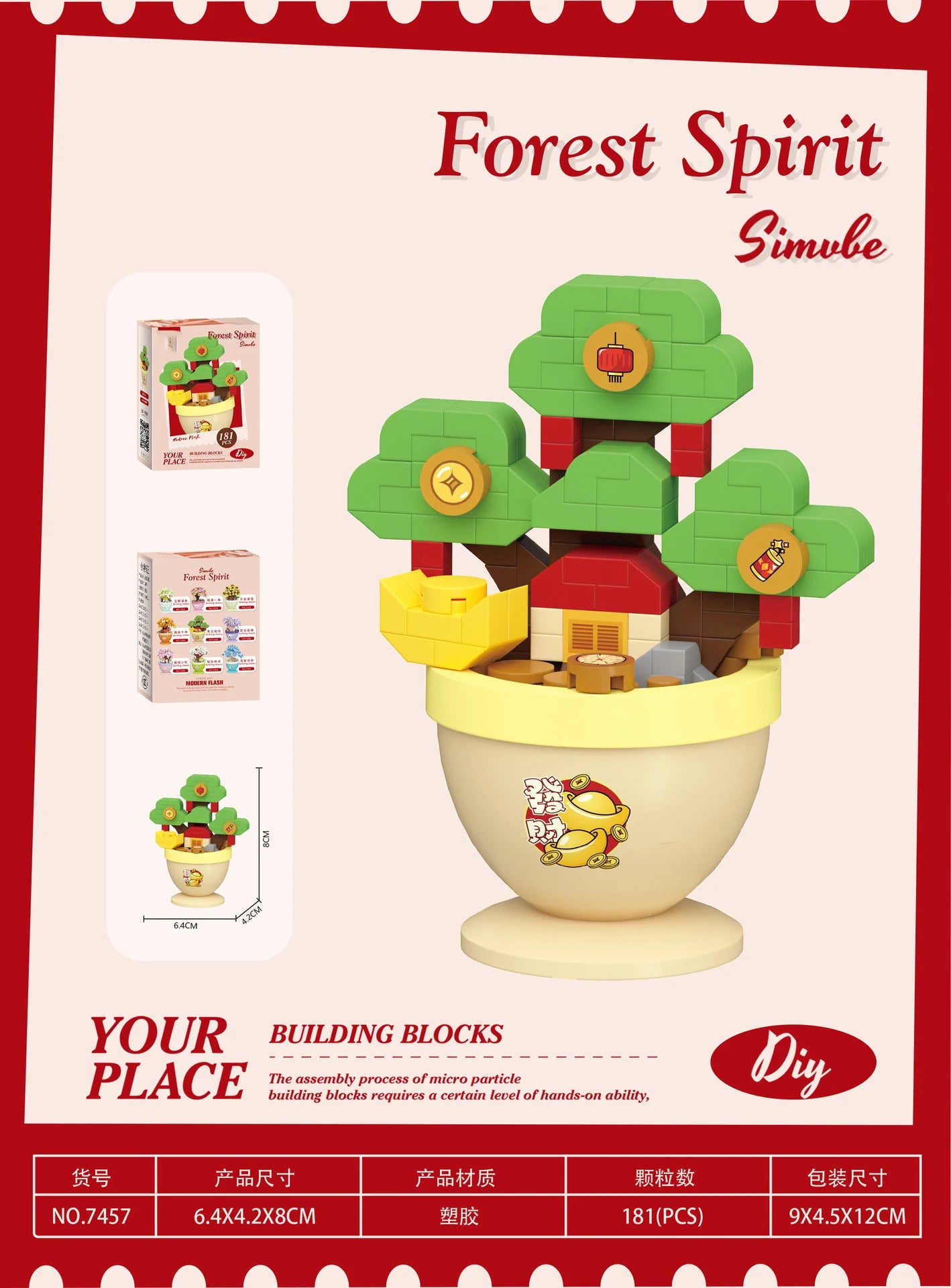 Bouquet de fleurs Micro particules blocs de construction - Fleurs Mini briques