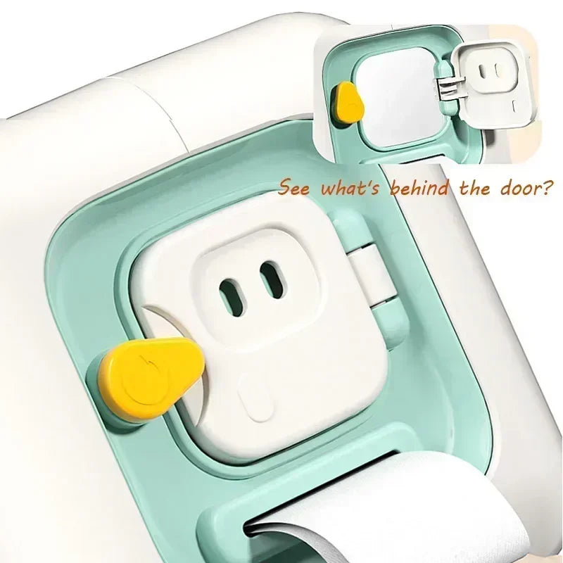 Jouet Éducatif Montessori 6 en 1 – Busy Board Sensoriel – Cube à Tiroir