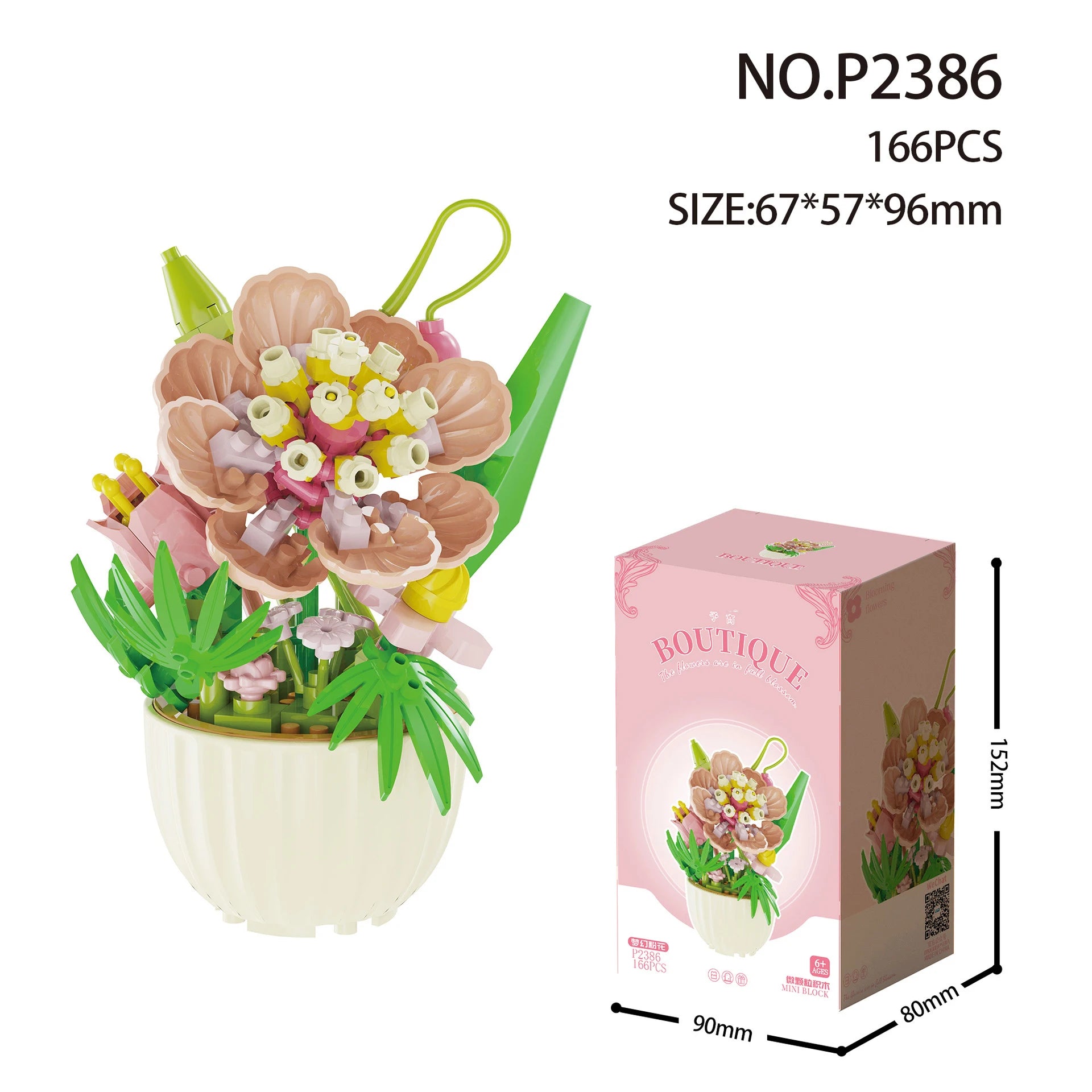 Bouquet de fleurs Micro particules blocs de construction - Fleurs Mini briques