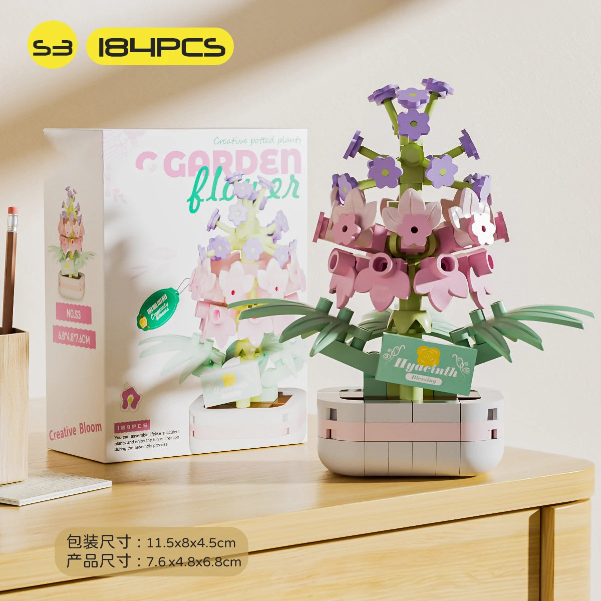Bouquet de fleurs Micro particules blocs de construction - Fleurs Mini briques