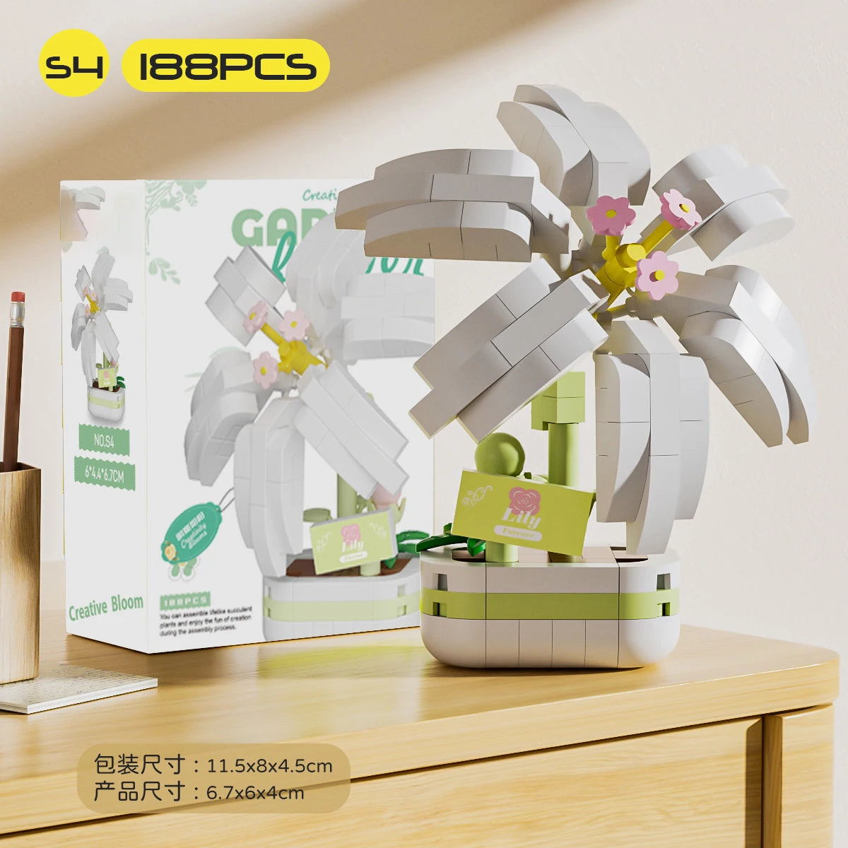 Bouquet de fleurs Micro particules blocs de construction - Fleurs Mini briques