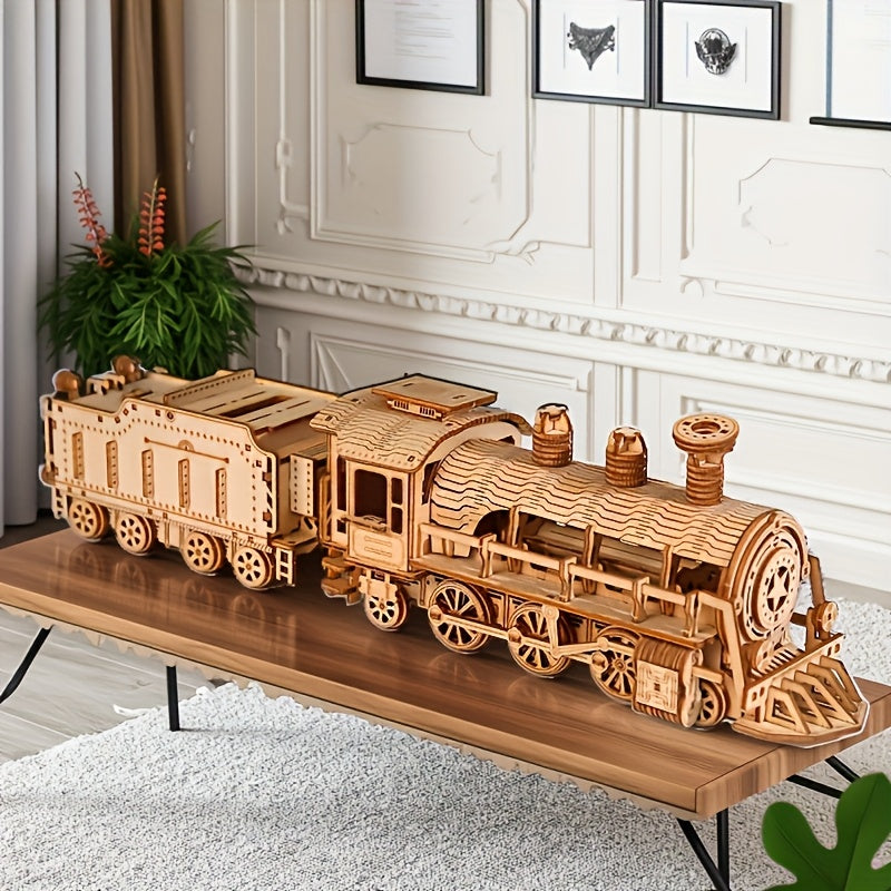 Locomotive en Bois 282 Pièces – Kit Créatif DIY